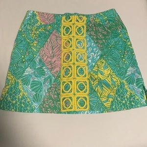 Lilly Pulitzer skirt (built-in shorts inside). Size 0.
